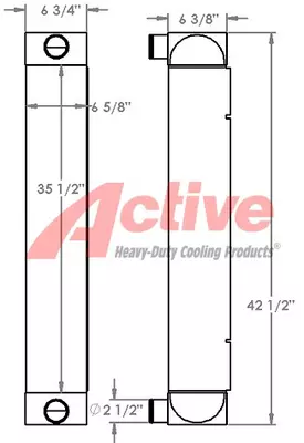 Caterpillar D6K Charge Air Cooler (ATAAC)