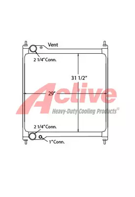 Caterpillar IG28G Radiator