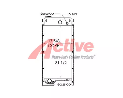 Radiator Caterpillar PTO UNIT Active Radiator