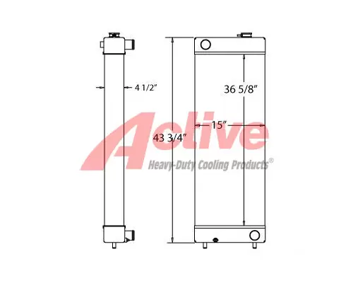 Radiator Caterpillar SK260 Active Radiator