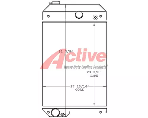 Radiator Caterpillar Warrior XR1800 Power Screener Active Radiator
