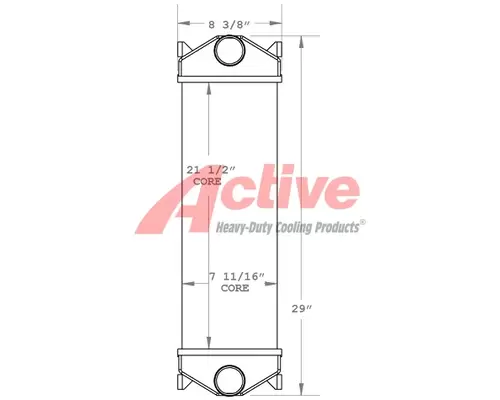 Charge Air Cooler (ATAAC) Caterpillar XQP100 Active Radiator