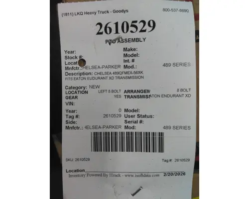 PTO CHELSEA-PARKER 489 SERIES LKQ Heavy Truck - Goodys