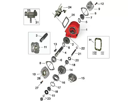 PTO CHELSEA 489GFAHX-A3RF Holst Truck Parts
