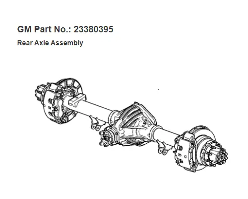 Axle Assembly, Rear (Single Or Rear) CHEVROLET Express Quality Bus &amp; Truck Parts