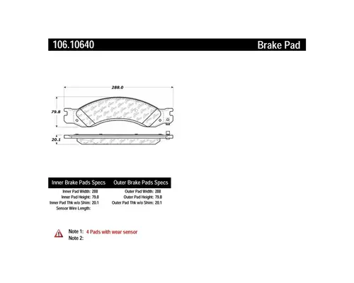 Brake Shoes CHEVROLET Kodiak C4500 Frontier Truck Parts