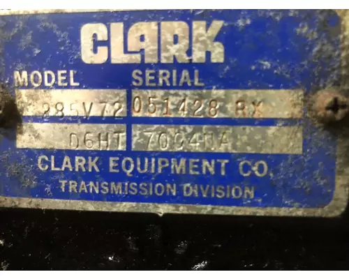 Clark 285V Transmission