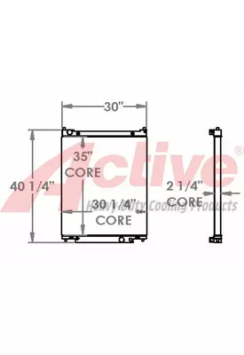 Cummins 230KW / QSL9-G2 NR3 Radiator