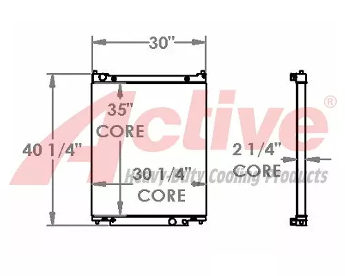 Radiator Cummins 230KW / QSL9-G2 NR3 Active Radiator