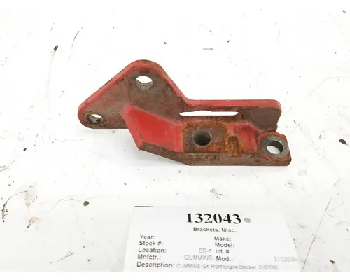 Brackets, Misc. CUMMINS 3103596 West Side Truck Parts