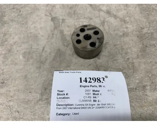 Engine Parts, Misc. CUMMINS 3680260 West Side Truck Parts