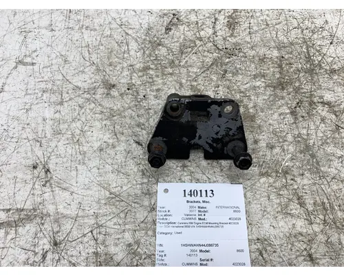 Brackets, Misc. CUMMINS 4023028 West Side Truck Parts