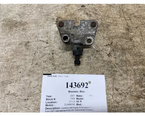 Brackets, Misc. CUMMINS 4023028 West Side Truck Parts