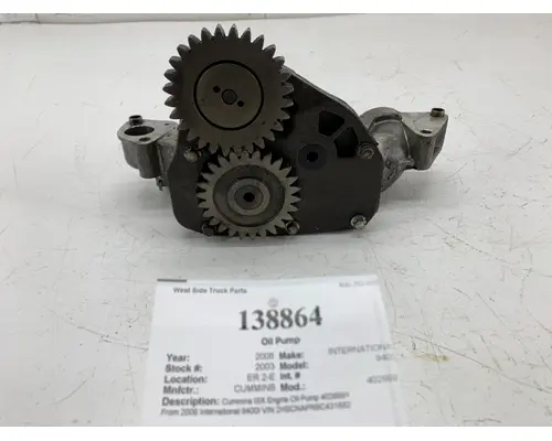 Oil Pump CUMMINS 4026691 West Side Truck Parts
