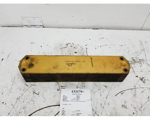 Engine Oil Cooler CUMMINS 4965870 West Side Truck Parts