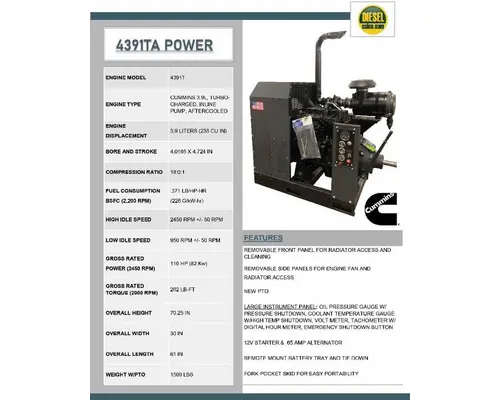 Cummins 4BT3.9 Engine Assembly