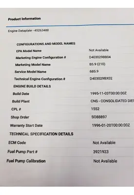 Cummins 5.9L Engine Assembly