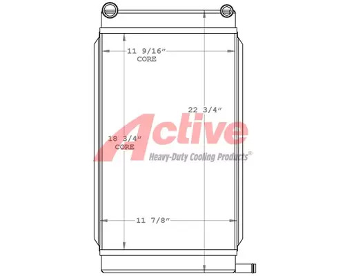 Radiator Cummins 67L15B / 10HDKCA-11506 Active Radiator