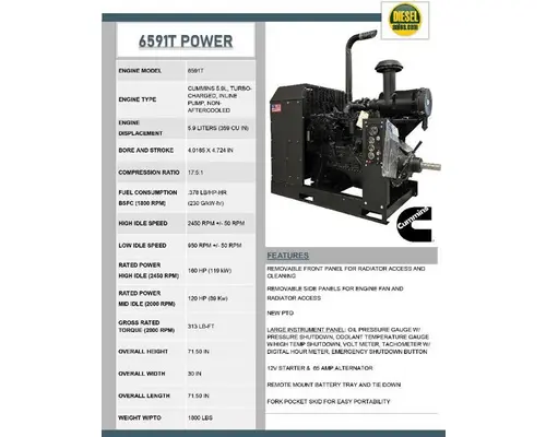 Cummins 6BT5.9 Engine Assembly
