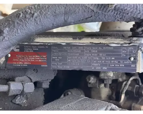 Engine Assembly Cummins 6B 5.9 Complete Recycling Group LLC