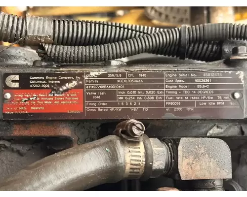 Engine Assembly Cummins B5.9 Complete Recycling Group LLC