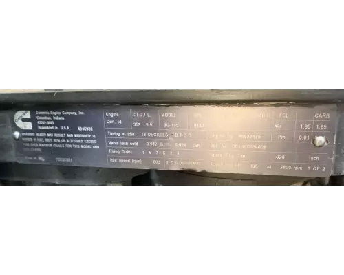 Cummins B5.9 Engine Assembly