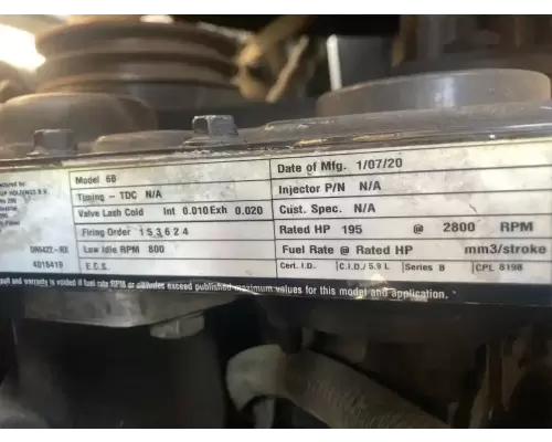 Cummins B5.9 Engine Assembly