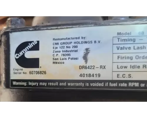Cummins B5.9 Engine Assembly