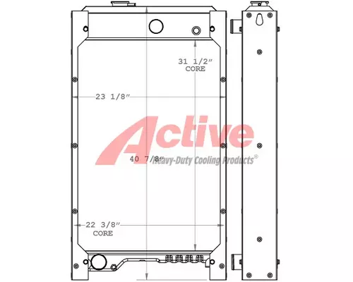 Radiator Cummins C125 D6E Active Radiator