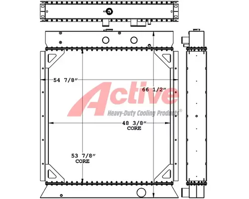 Radiator Cummins Generator / KTA19 Genset Active Radiator