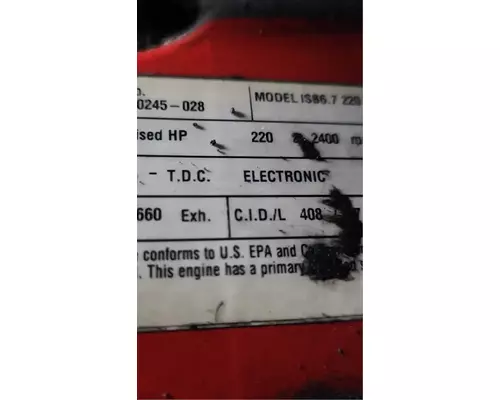 Cummins ISB 175 Engine Assembly