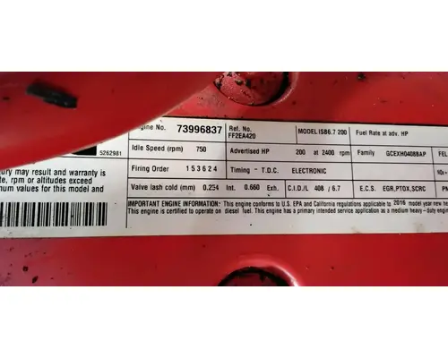 Cummins ISB 200 Engine Assembly