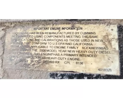 Cummins ISB 5.9 Engine Assembly