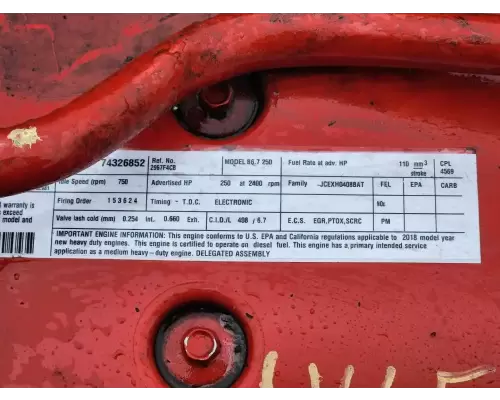 Cummins ISB 6.7 Engine Assembly