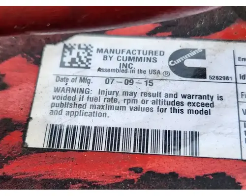 Cummins ISB 6.7 Engine Assembly