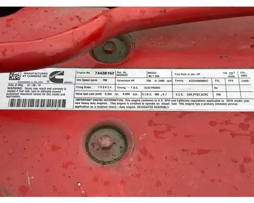 Cummins ISB 6.7 Engine Assembly