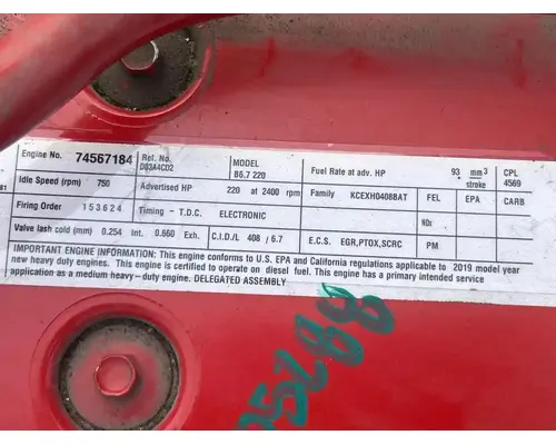 Cummins ISB 6.7 Engine Assembly