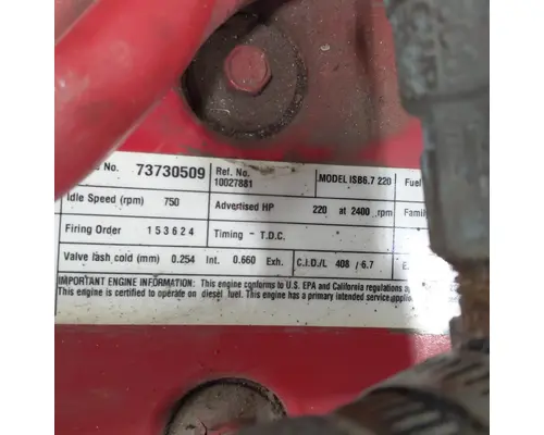 Cummins ISB6.7 Engine Assembly