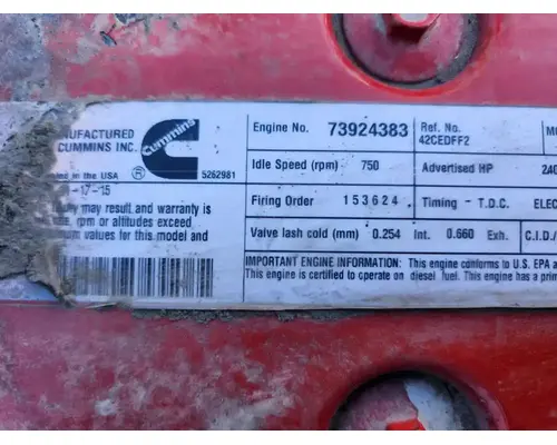 Cummins ISB Engine Assembly