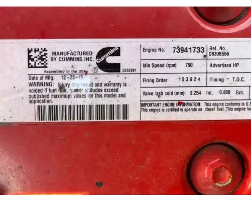 Cummins ISB Engine Assembly
