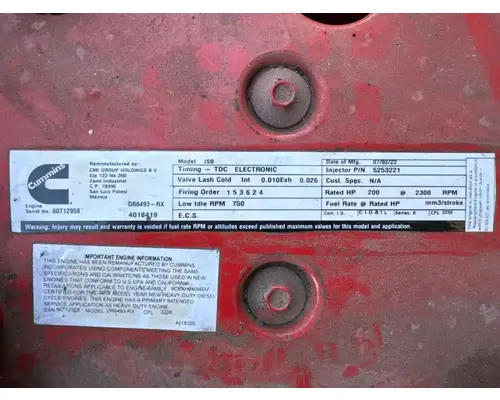 Cummins ISB Engine Assembly