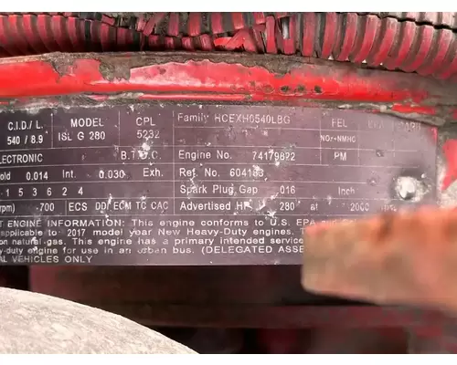 Cummins ISL G Engine Assembly
