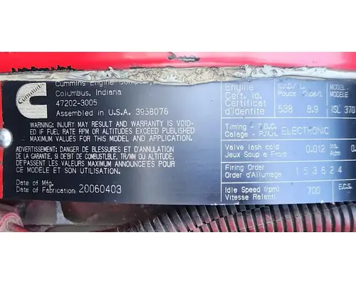 Cummins ISL Engine Assembly