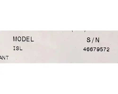 Cummins ISL Engine Assembly