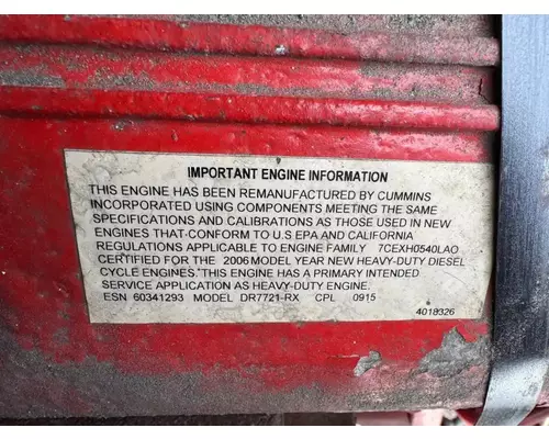 Cummins ISL Engine Assembly