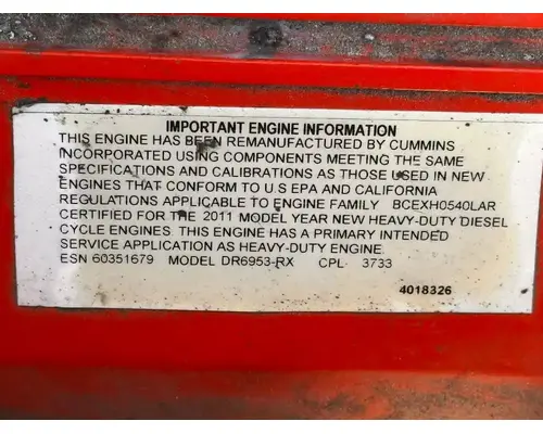 Cummins ISL Engine Assembly