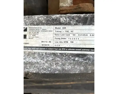 Cummins ISM Engine Assembly