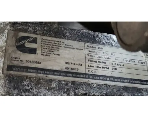 Cummins ISM Engine Assembly