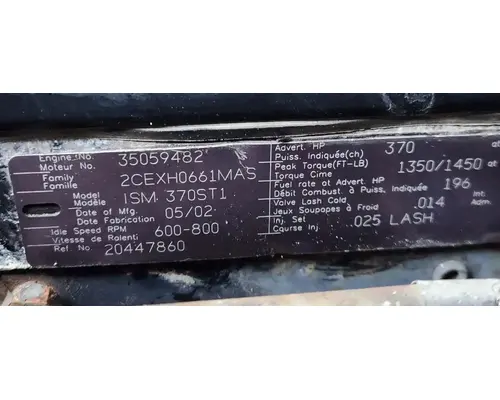 Cummins ISM Engine Assembly