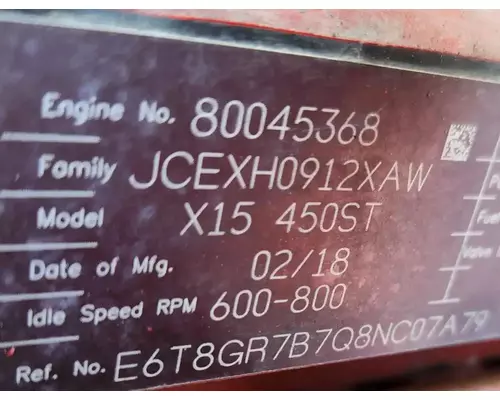 Cummins ISX/X15 Engine Assembly